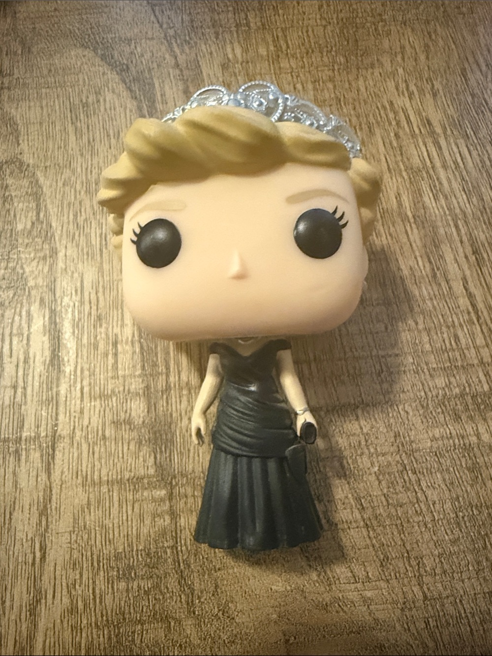 Pop! Vinyl Princess Diana Figure in Black Evening Gown with Silver Tiara